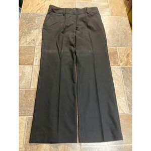 Halogen Taylor Fit Black Wide Leg Tailored‎ Career Dress Pants Petite 4P
